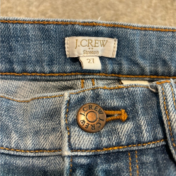 J Crew stretch straight leg distressed jeans, sz 27 - Picture 3 of 4